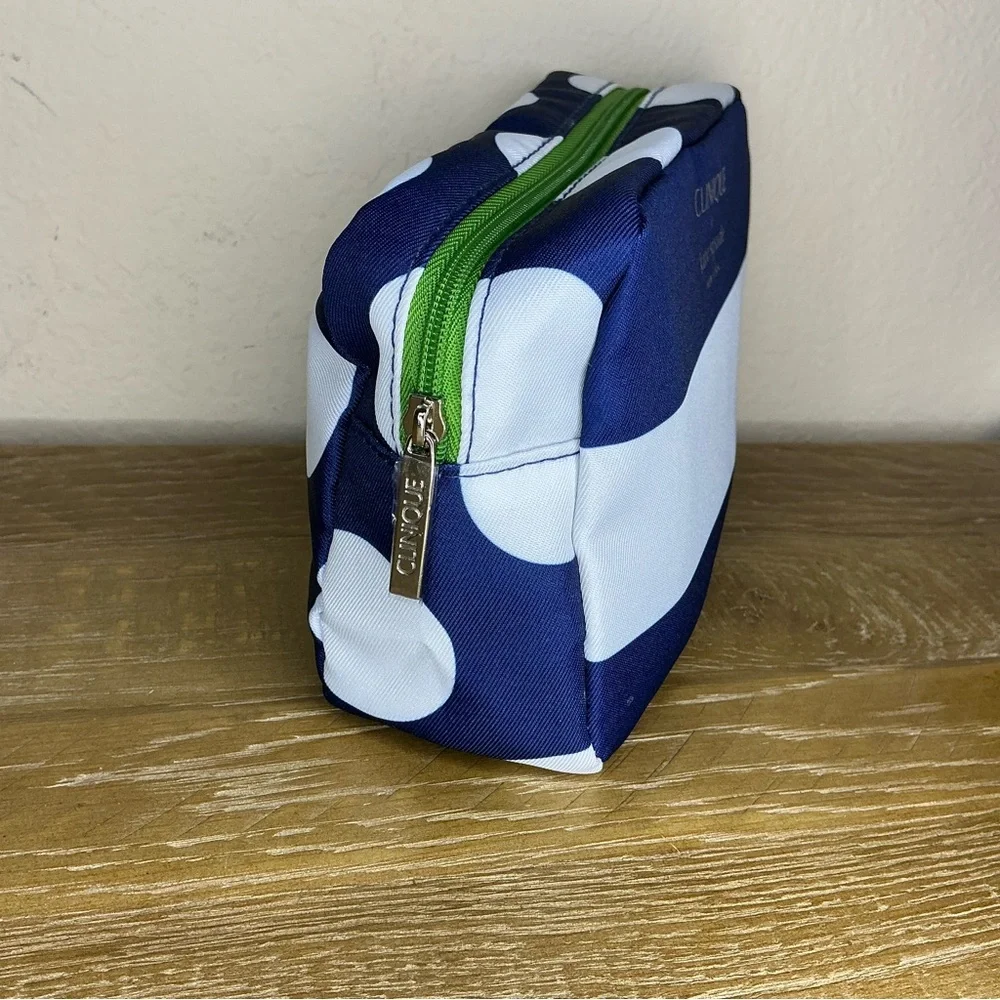 Clinique x kate spade White & Navy Cosmetic Bag